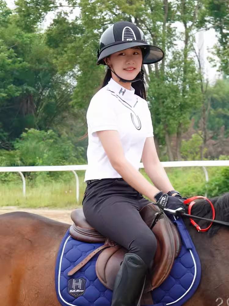 Hello Horse Equestrian helmet sunscreen hats sunscreen brimfang anti -ultraviolet anti -UV anti -UV summer covers face blocked