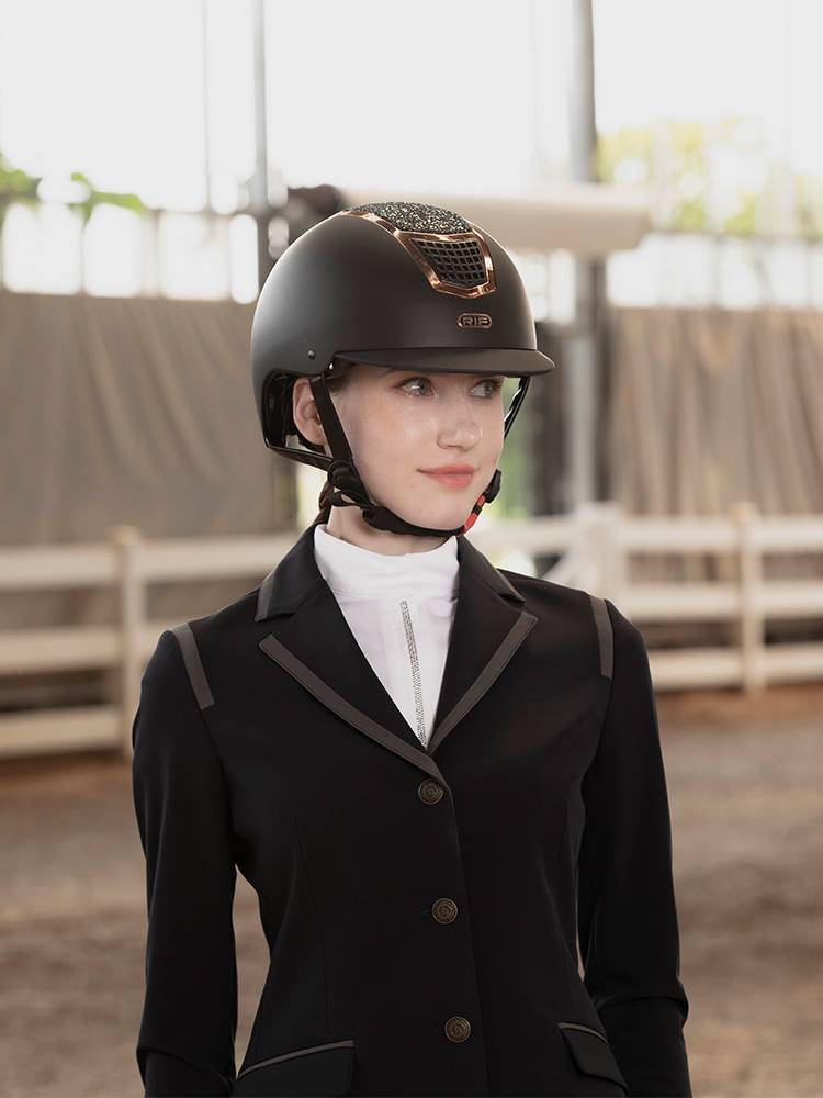RIF Equestrian helmet professional horse riding helmet can adjust the helmet horses, young adult men and women riding drill helmets