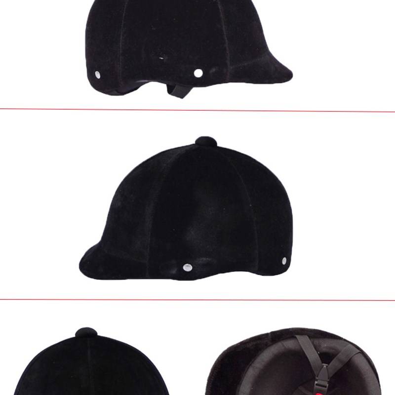 A horse's kit rides a horse's helmet, a man's and a woman's horse's hat, a black-coded polo hat