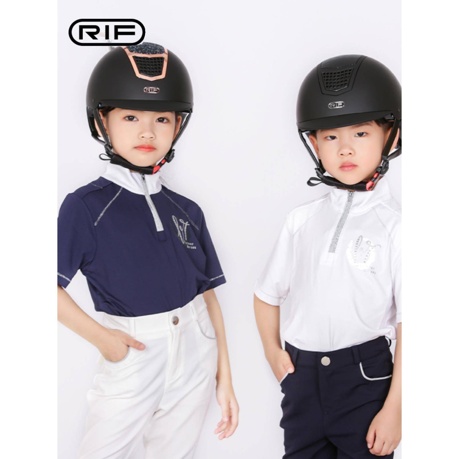 RIF helmet adjustable equestrian youth men and women aquatiles of breathable horse riding professional protection equipment helmet