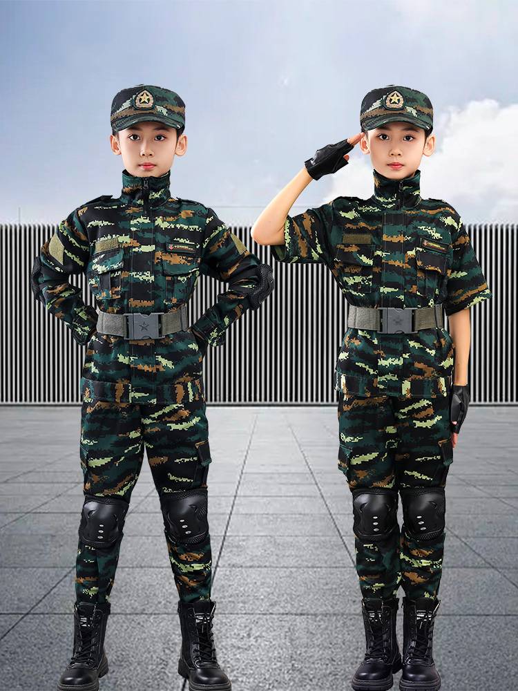 Children's camouflage clothing set Special forces training service military training clothing boys long sleeve spring and autumn military outdoor performance service