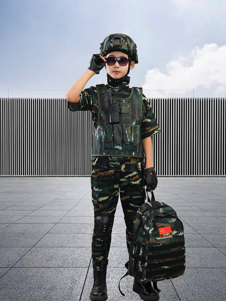 Children's camouflage clothing set Special forces training service military training clothing boys long sleeve spring and autumn military outdoor performance service