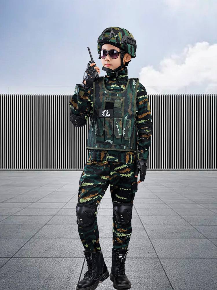 Children's camouflage clothing set Special forces training service military training clothing boys long sleeve spring and autumn military outdoor performance service