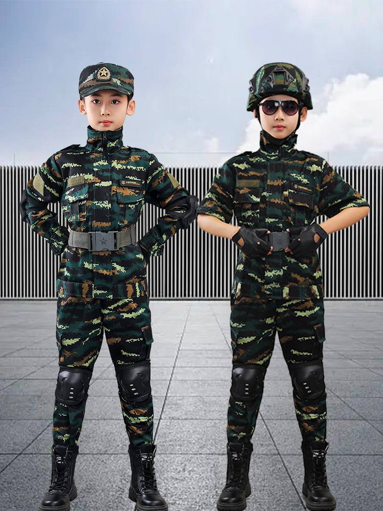 Children's camouflage clothing set Special forces training service military training clothing boys long sleeve spring and autumn military outdoor performance service