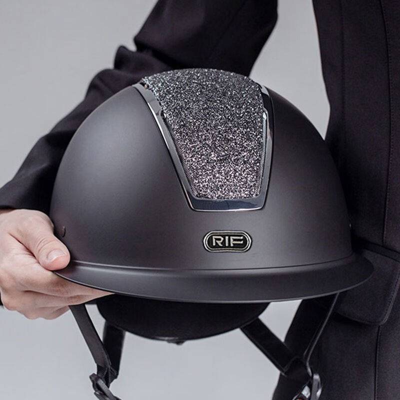RIF Equestrian helmet riding helmet helmet carrier -riding a knight riding a horse -breathable can be adjusted EU certification big brim