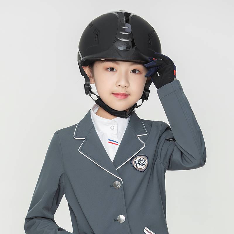 Children's equestrian helmet Eight -foot dragon obstacle equestrian helmets men and women riding helmets are safe and adjustable to adjust 3 colors