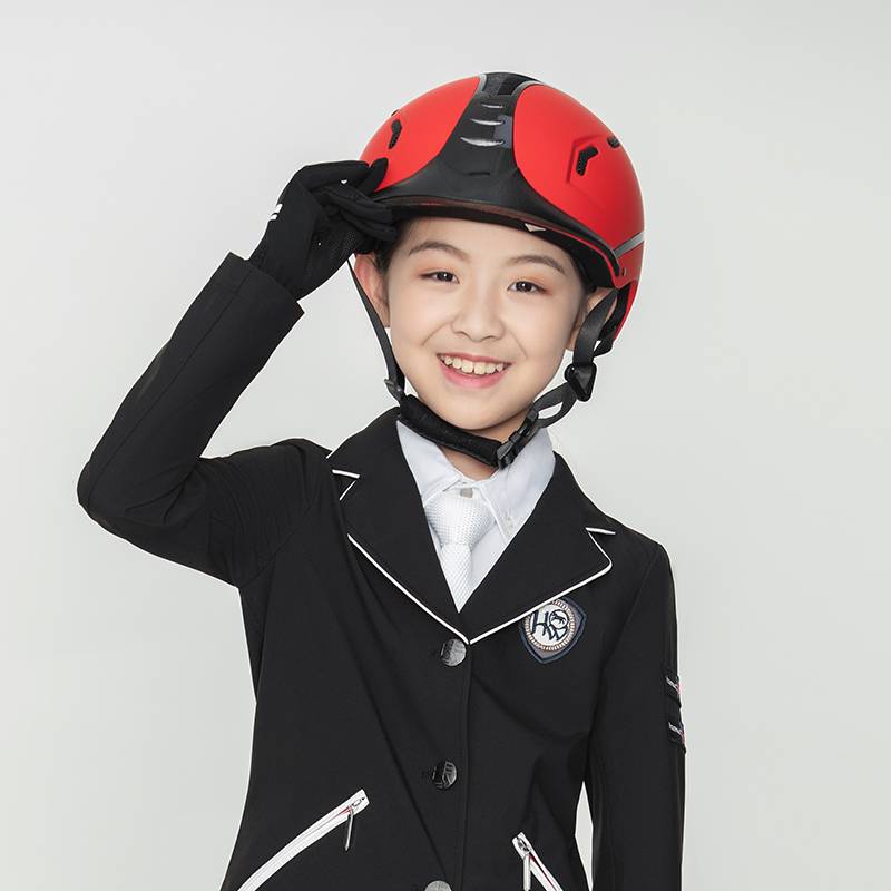Children's equestrian helmet Eight -foot dragon obstacle equestrian helmets men and women riding helmets are safe and adjustable to adjust 3 colors