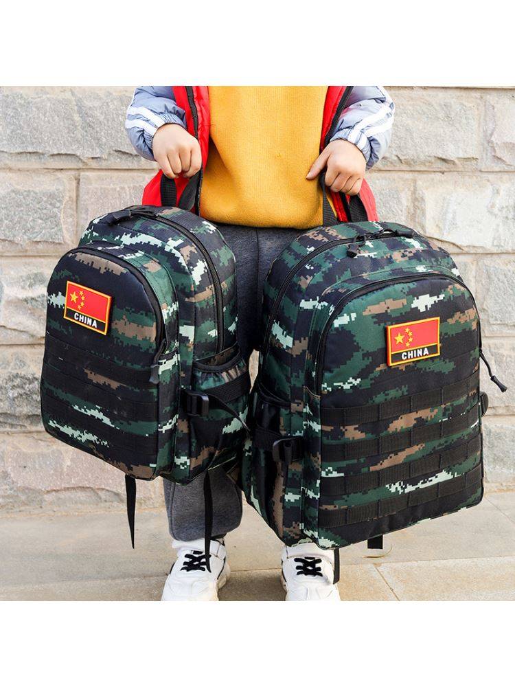 Children's tactical vest helmet Special forces combat vest camouflage backpack backpack real people CS boys eat chicken equipment