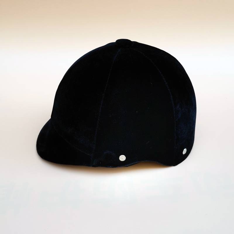 Horse helmets on horse velvet