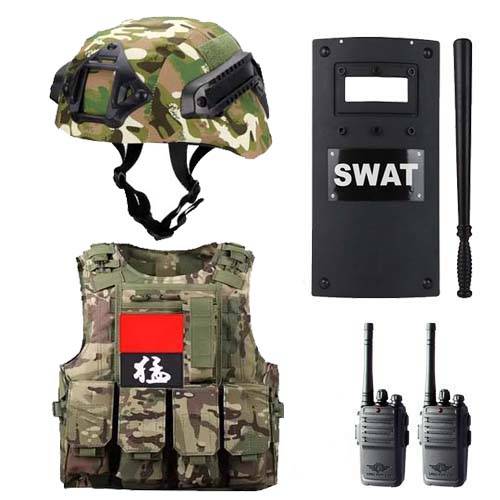 Children's toy gun set Tactical vest Little Special Police Real Police CS