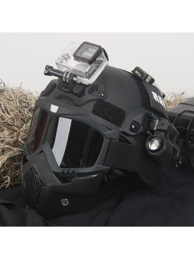 Children's tactical vest special forces helmet helmets outdoor third -level camouflage vest set equipment to eat chicken helmet