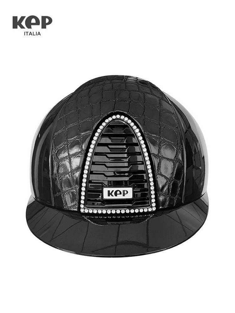 KEP Equestrian helmet Italian imported black crocodile black diamond Cromo2.0 Polish Cavaliers helmet 425