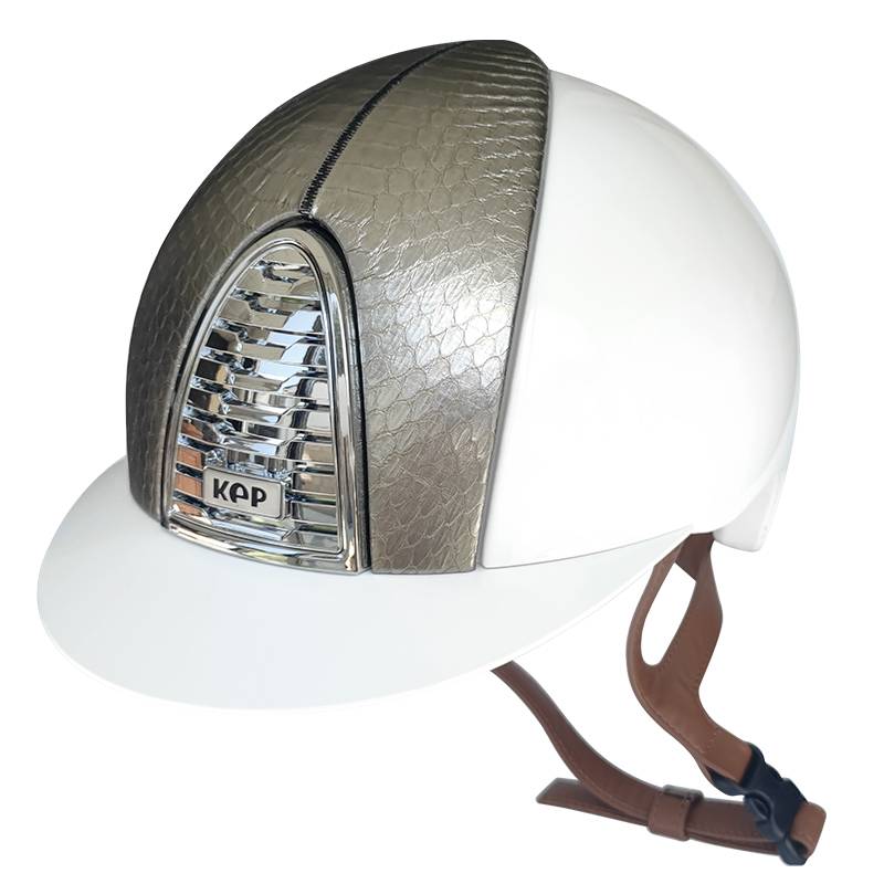 KEP Equestrian helmet Italian imported white horse riding helmet personality custom helmet Cromo2.0 363