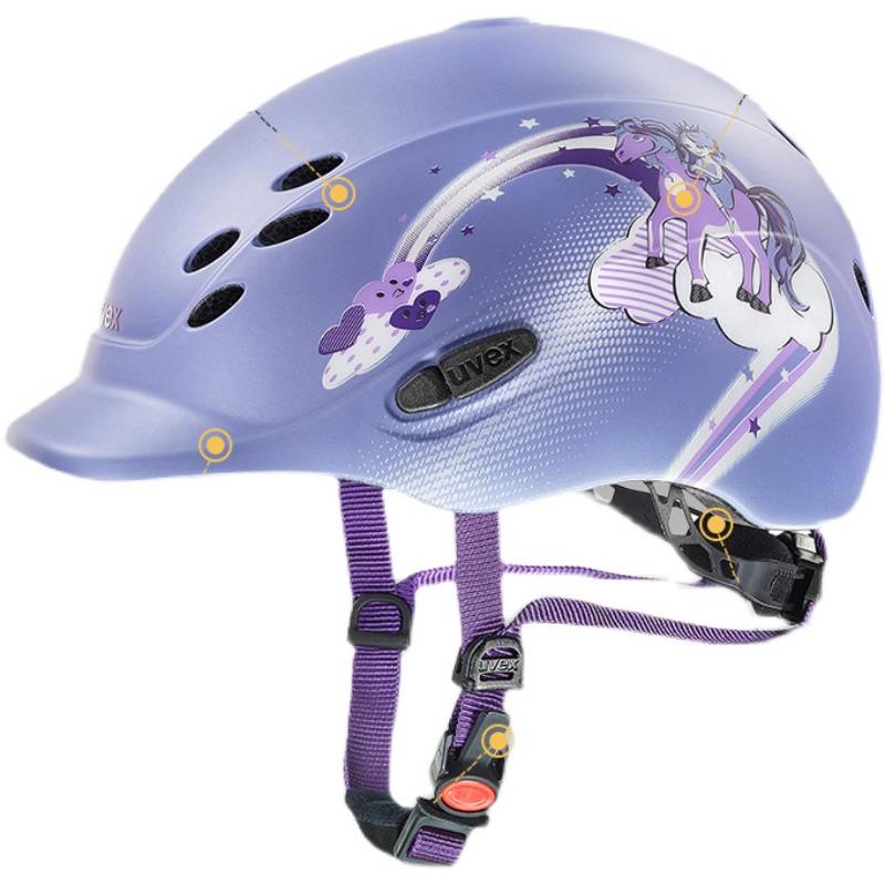 Germany imported UVEX children's equestrian helmet ultra -light breathable 3D adjustment helmet