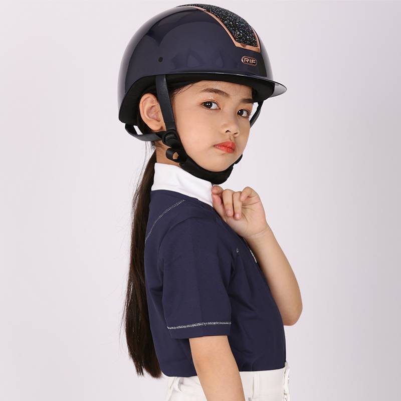 RIF children's equestrian equestrian equipment adjustable helmet riding helmet, fashion big hat eaves, equestrian helmet hood