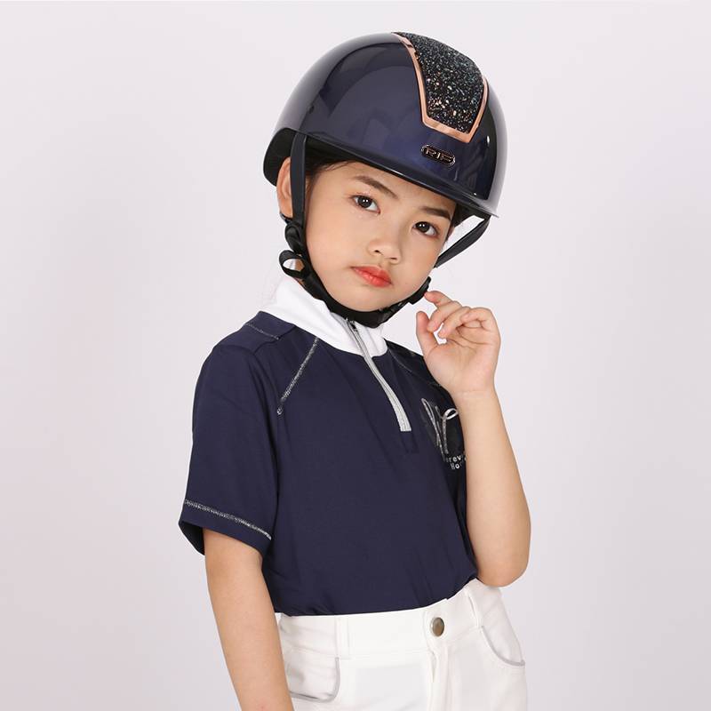 RIF children's equestrian equestrian equipment adjustable helmet riding helmet, fashion big hat eaves, equestrian helmet hood