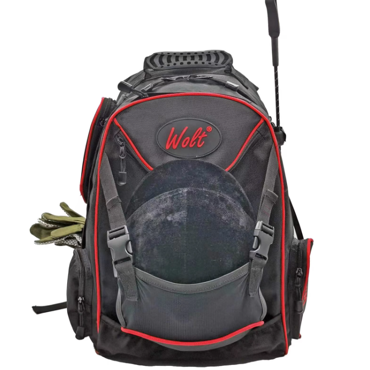 Student bicycle equestrian bag independent shoe warehouse back -shoulder horses boots packaging equipment wear -resistant waterproof and waterproof helmet training package