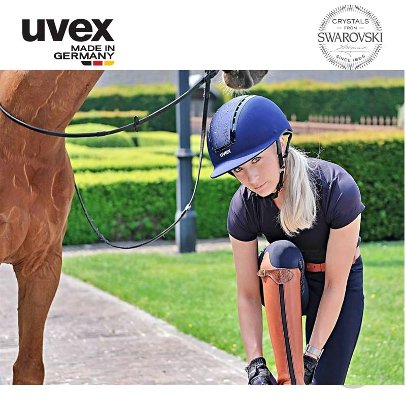 Swarovski Crystal-Night Sky Gem Series-German UVEX Youvez Equestrian helmet imported silk surface