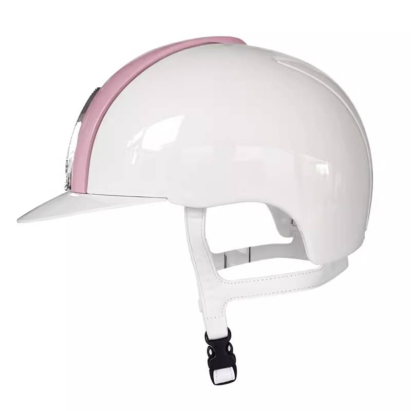 Italian imported KEP equestrian helmet white light powder bright drill CROMO 2.0 horse riding helmet