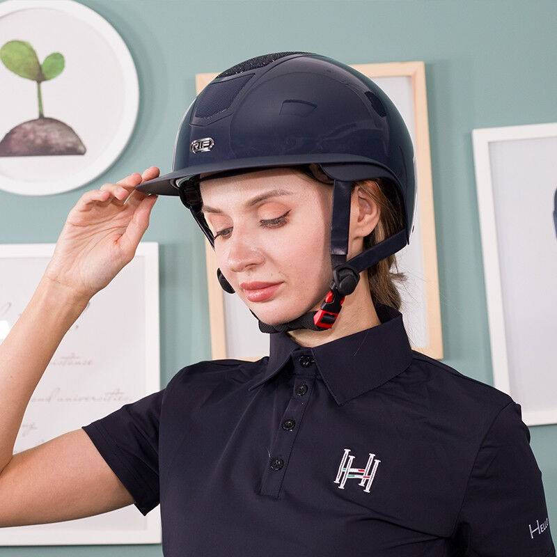 RIF Equestrian helmet women's summer horse riding helmet big hat eaves puppet hood protection professional knight equipment
