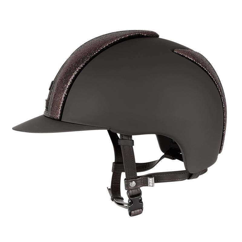 Italian KEP Equestrian helmet (brown flash) adult/children's Rocky Horse 8101244