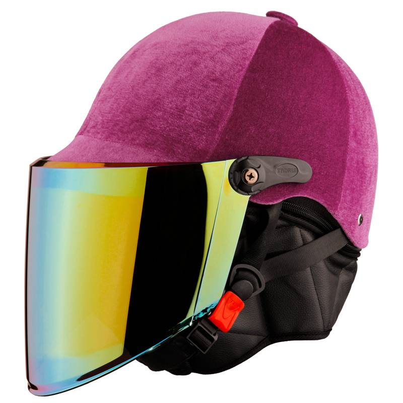 New national standard four-season electric bottle car helmet velvet velvet velvet