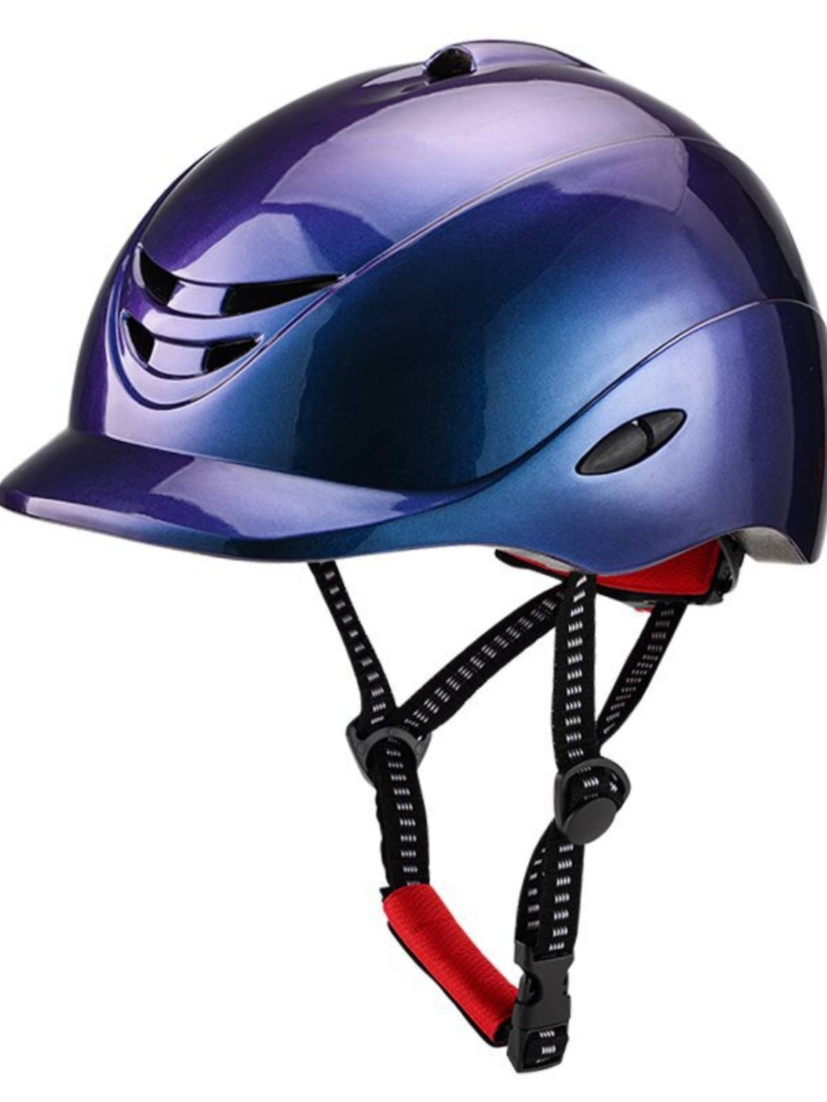 Horse helmets, men and women riding with a cap, training in crash safety helmets to air-resort hats