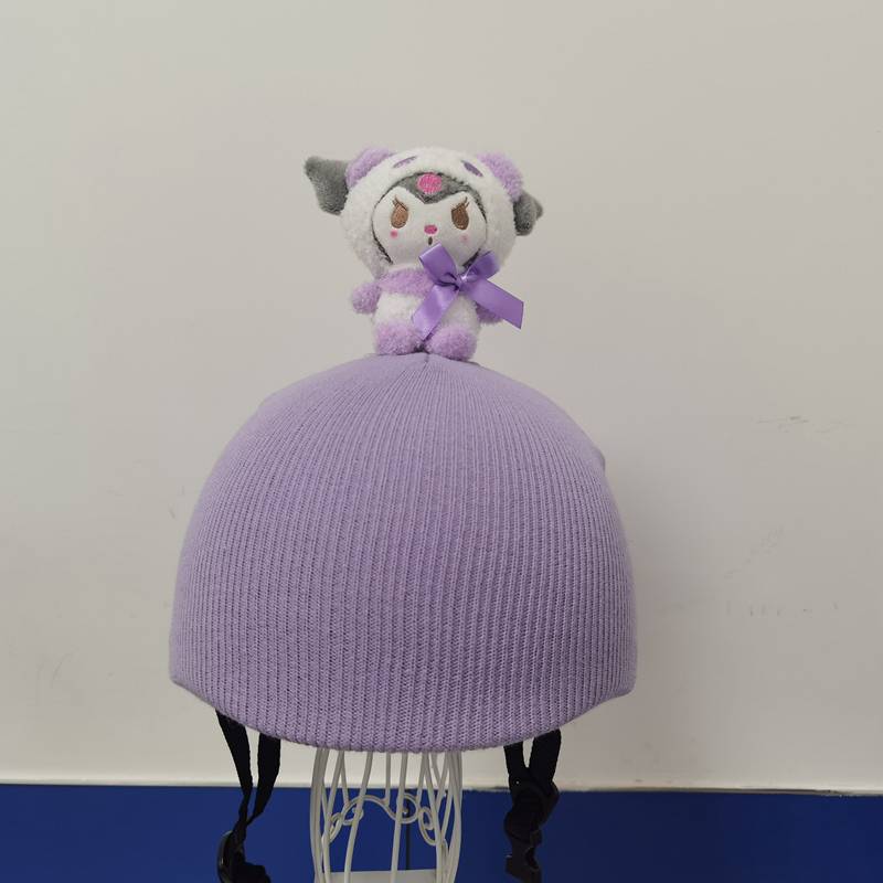 Ski helmet knit cartoon helmet cover cute helmet decorative electric vehicle bicycle skate hat cover