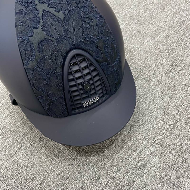 Italian imported KEP adult children's equestrian horse riding helmet matte blue printed horseproots helmet