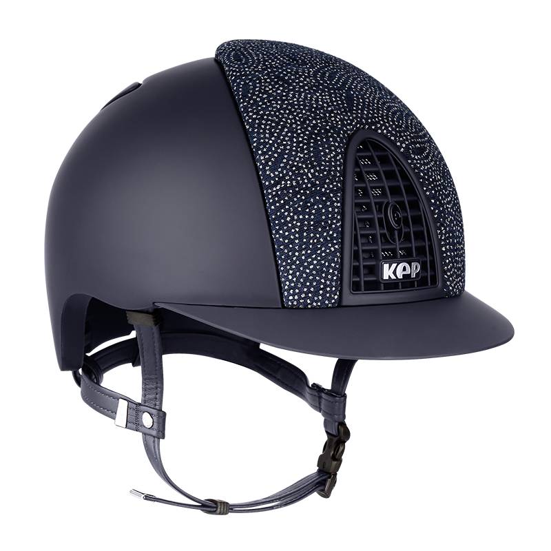 Italian KEP Equestrian helmet (blue flash diamond) adult/children's Rockma horses 8101245