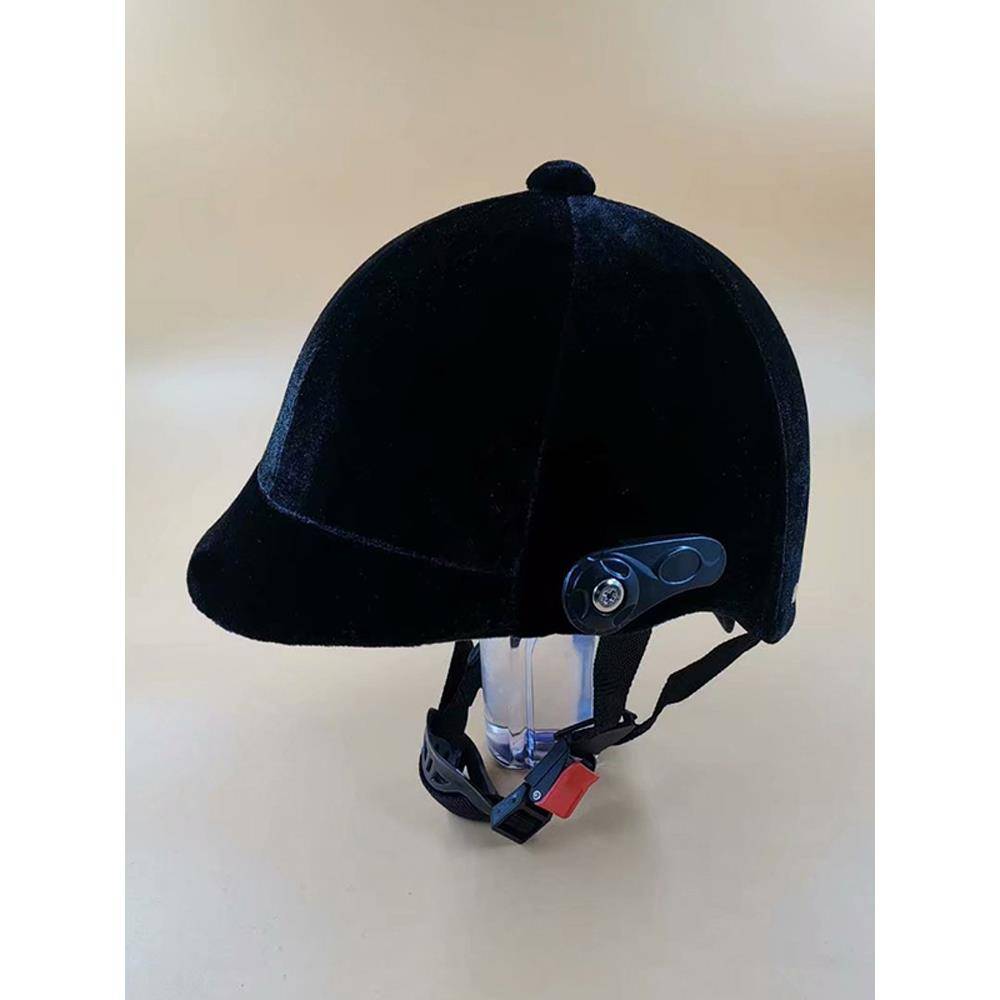 Yongsheng Equestrian horse riding helmet men's and women's outdoor protection helmet anti -ultraviolet mirrors light velvet autumn and winter half helmets