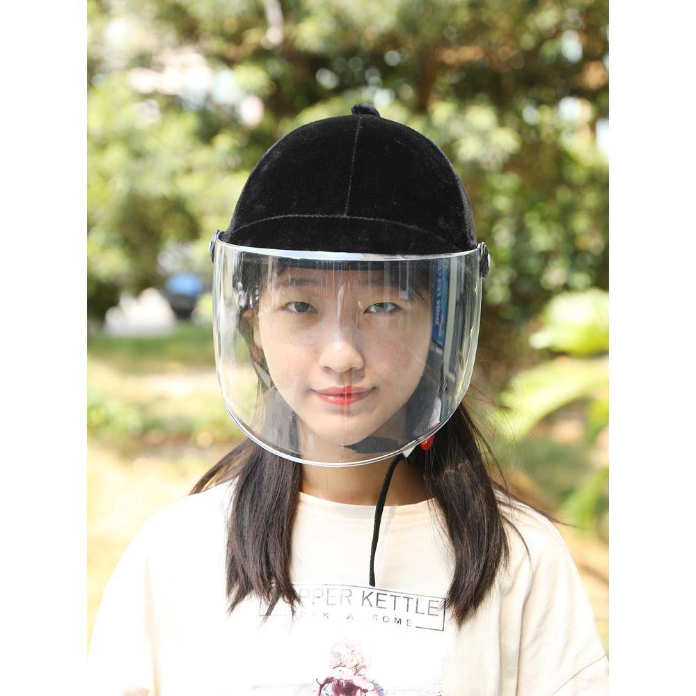 Yongsheng Equestrian horse riding helmet men's and women's outdoor protection helmet anti -ultraviolet mirrors light velvet autumn and winter half helmets