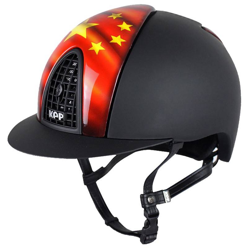 Italian imported KEP adult children's equestrian horse riding helmet five -star red flag in front of Chinese obstacle equestrian helmet