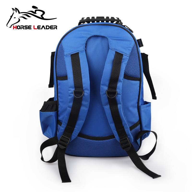 HorseLeader large -capacity equestrian helmet bag children's wear -resistant waterproof double backpack multi -functional boots helmet boots