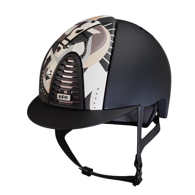 Italian KEP Pegasus matte equestrian helmet (gray horse) 8101305
