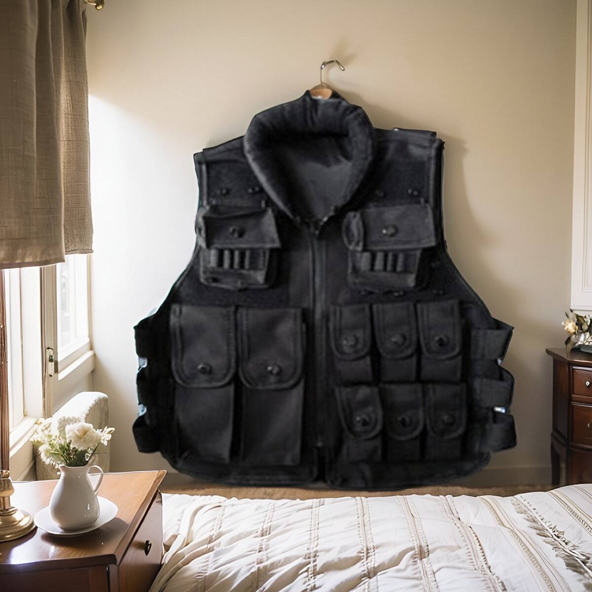 Children's tactical vest multifunctional camouflage vest battle wolf toys Equipped chicken helmet three -level armored child performance
