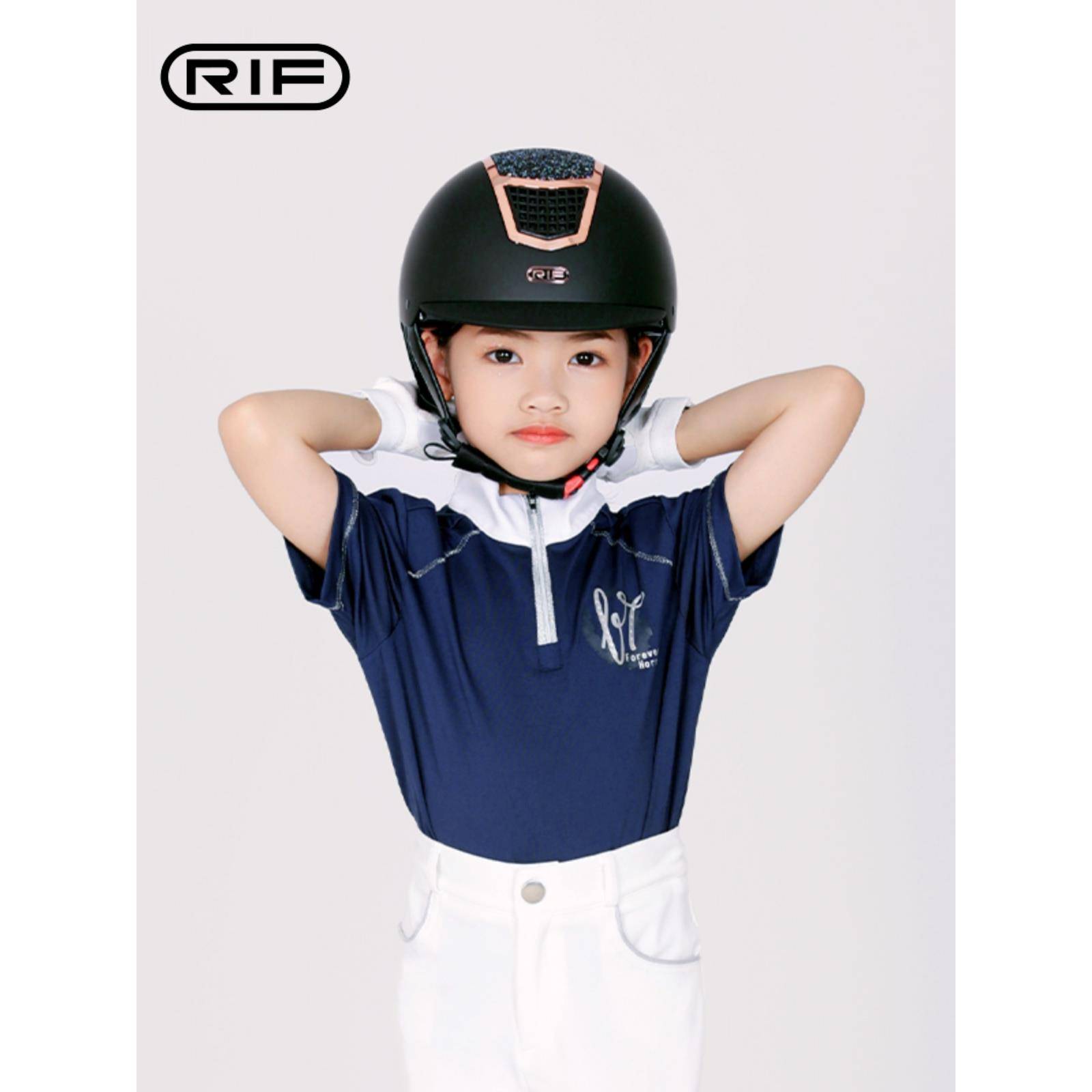 RIF helmet adjustable equestrian youth men and women aquatiles of breathable horse riding professional protection equipment helmet