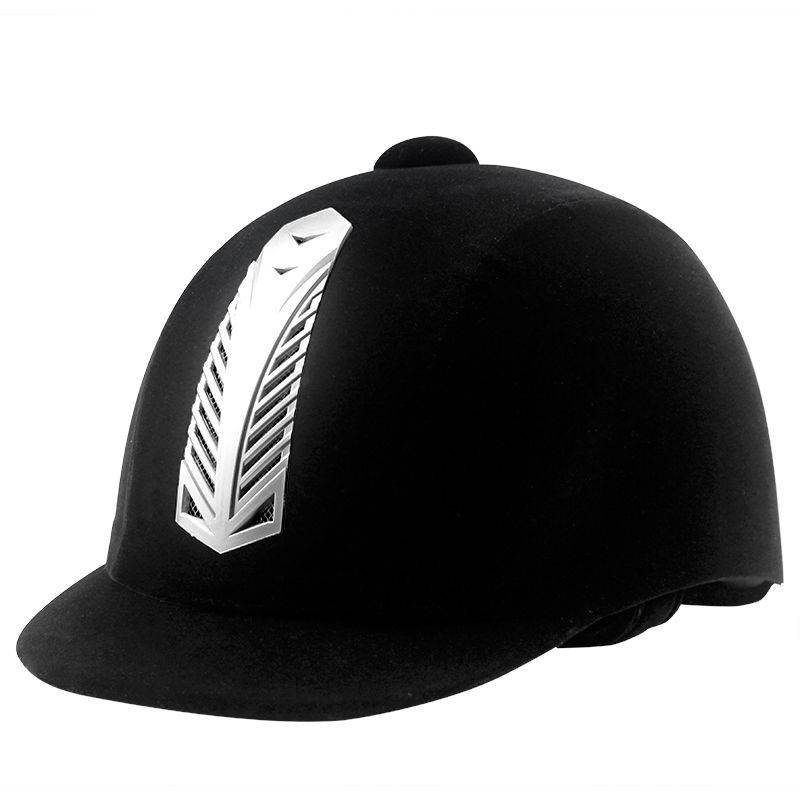 New products.Equestrian helmet velvet equestrian adult children and women competition helmet riding breathable riding care