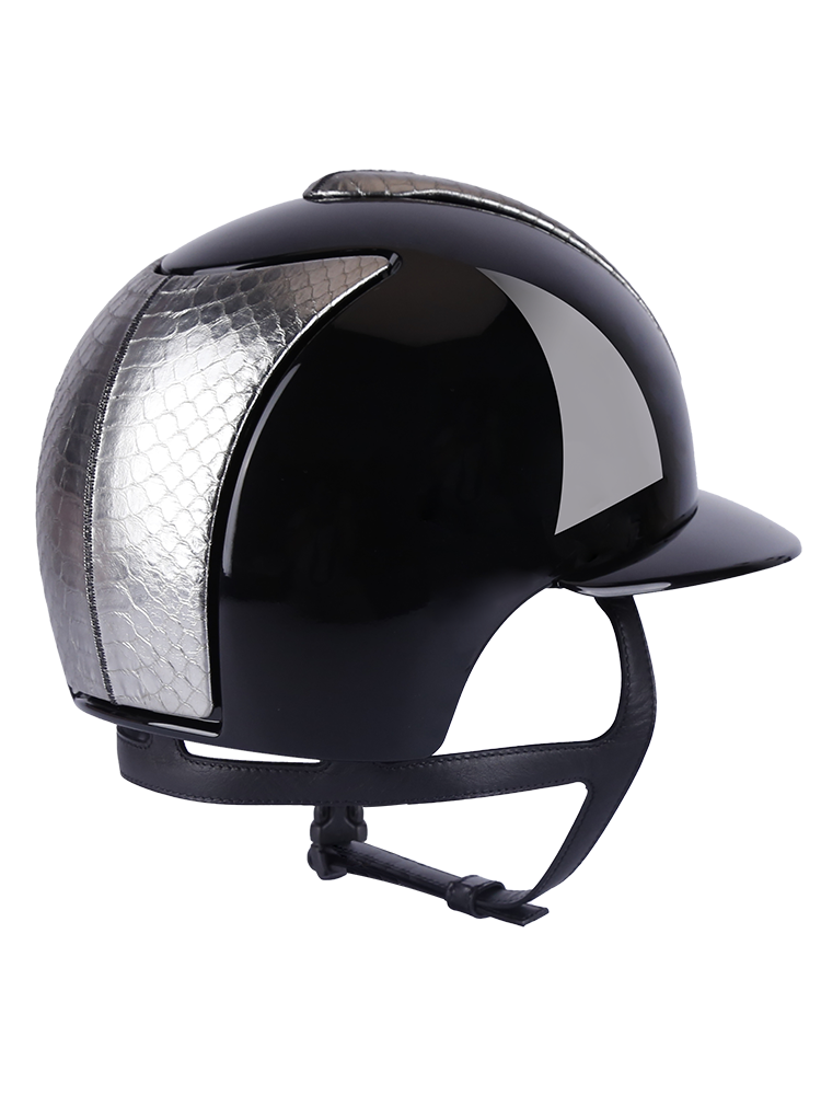 Italy second -generation big hat brightening black equestrian helmet Rocky Horse 8101271