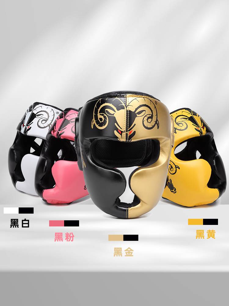 Warriors' soul new adult children boxing helmet taekwondo equestrian combat sports gear head cover mask