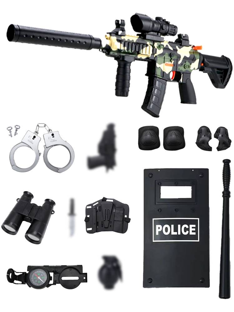 Children's camouflage clothing equipment children's small police toy set special police camouflage bulletproof vest tactical helmet