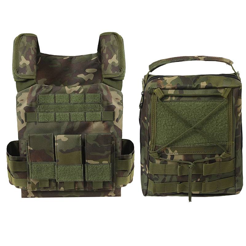 Children's tactical vest three -level armored helmet combat CS battle -terrorism vest outdoor protection equipment