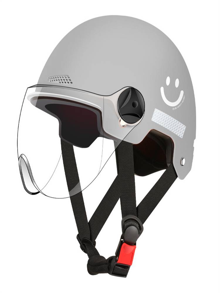 3C certified electric motorcycle helmet men and women summer sunscreen velvet equestrian helmets four seasons light safety head hats