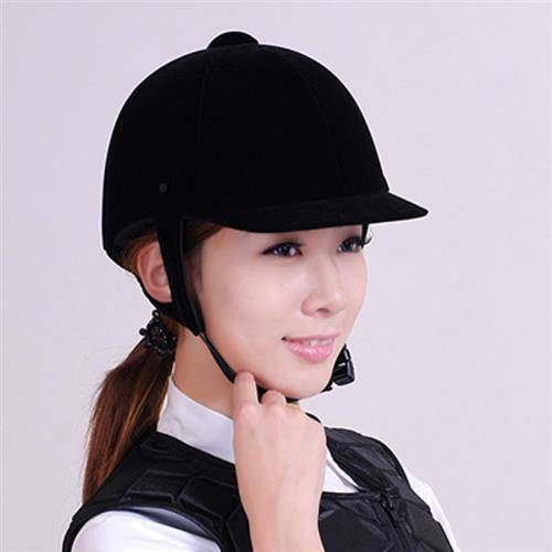 A horse's kit rides a horse's helmet, a man's and a woman's horse's hat, a black-coded polo hat