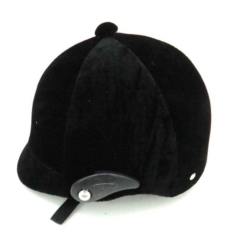 Horse helmets and velvet-faced boys and girls riding tweezers and tweezers