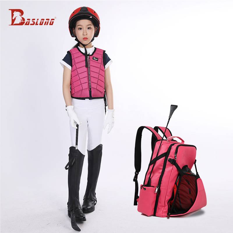 Children's equestrian clothing autumn spring and summer, male and female children's horse riding equipment helmet protective armor -legged t -shirt horses gloves gloves
