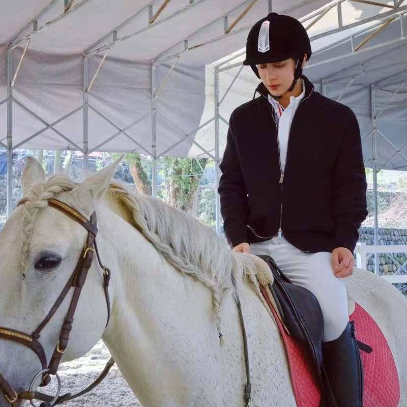 Professional equestrian supplies riding half helmet Summer men's and female knights training race race horses hood