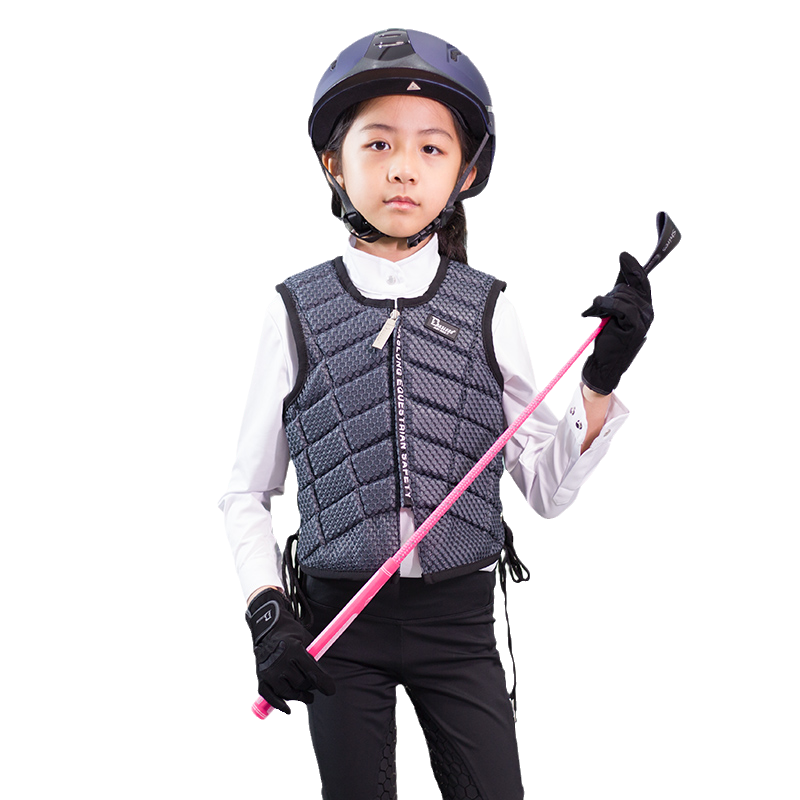 Eight -foot dragon children's equestrian set spring and summer horse riding equipment helmet protective armor -legged t -shirt horse pants gloves gloves