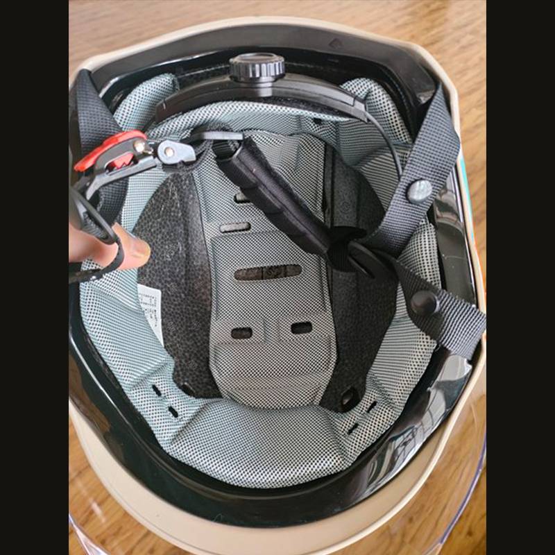 Electric vehicle helmet Cashier Magic Patch Khan Mustang Motorcycle Motorcyle Helmet Cable Sponge Disassembly Accessories