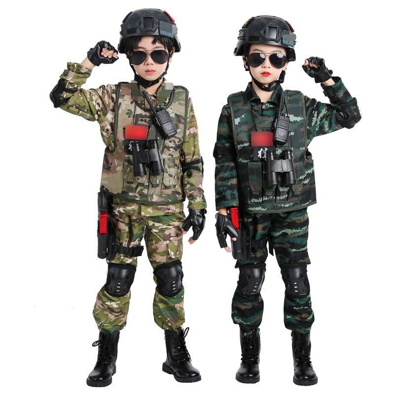 Children's tactical vest Special Forces helmets, shell -prevention jackets, third -level armor -equipment, camouflage vests kindergarten summer camps